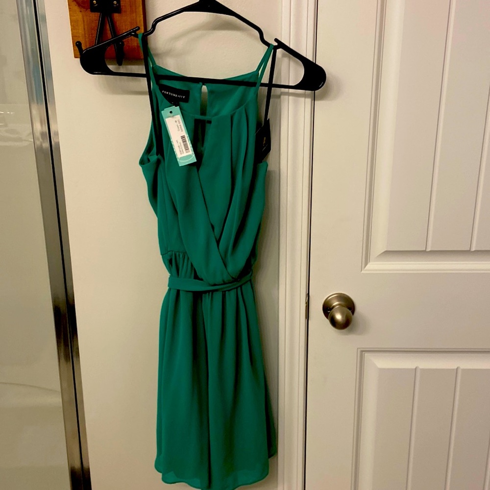 Emerald green stitch fix dress